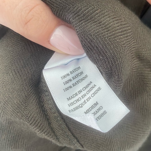 NWT Rails Hunter shirt Olive Black Tie Dye Top long sleeves Rayon Size Medium - Picture 7 of 8